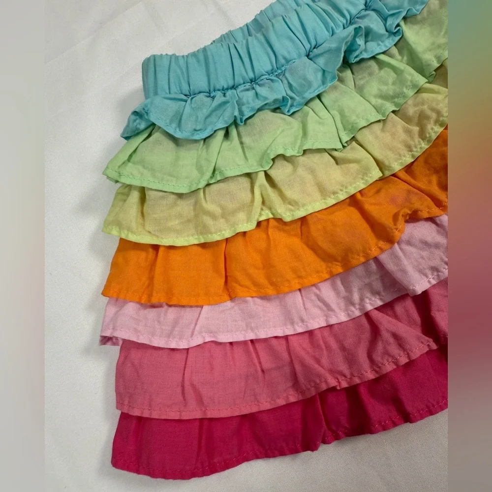 VINTAGE GYMBOREE Baby Ruffle Skirt Size 6-12 Months Spring Vacation Tiered Skirt